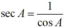 Half Angle Identities
